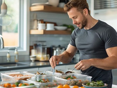 Men doing a prep meal